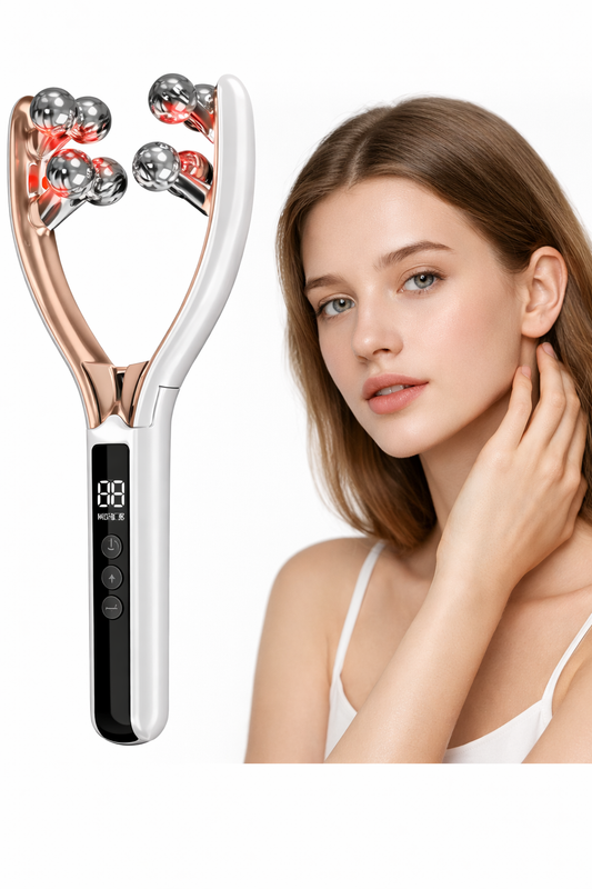V-Shape Facial Massager – Face & Neck Lifting met Microcurrent & LED Lichttherapie