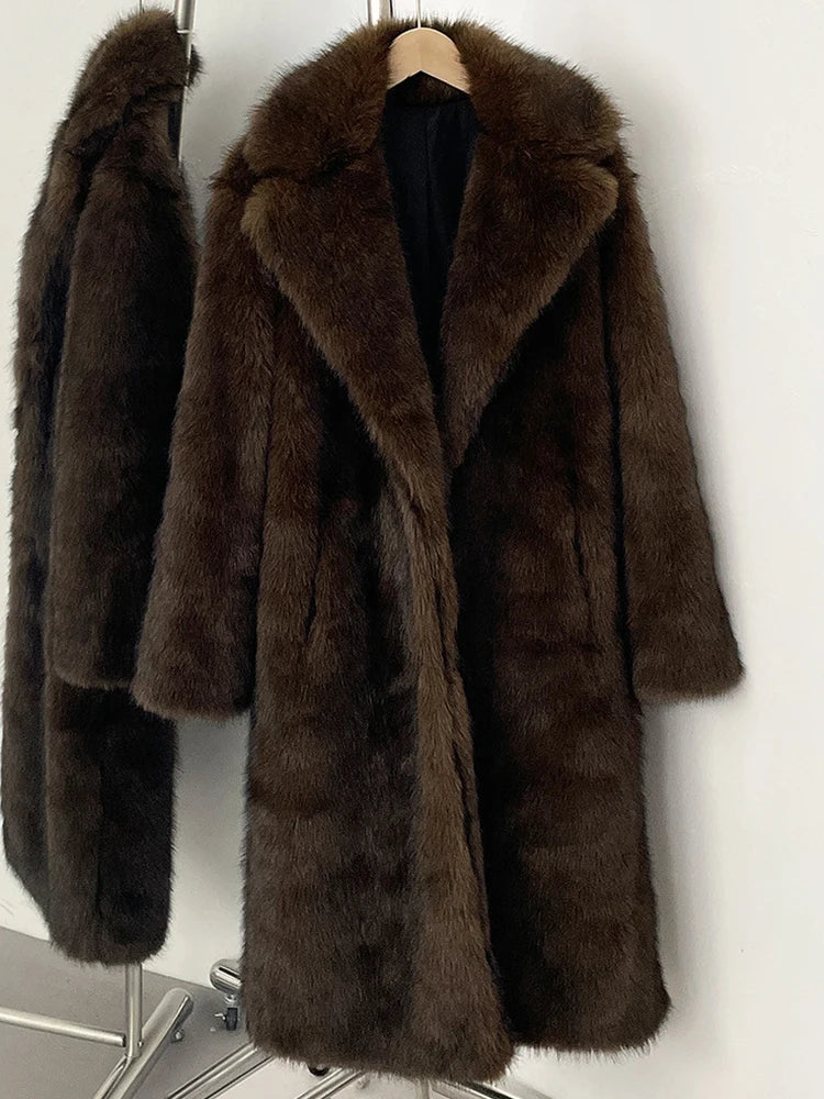 Sher maxi fur coat