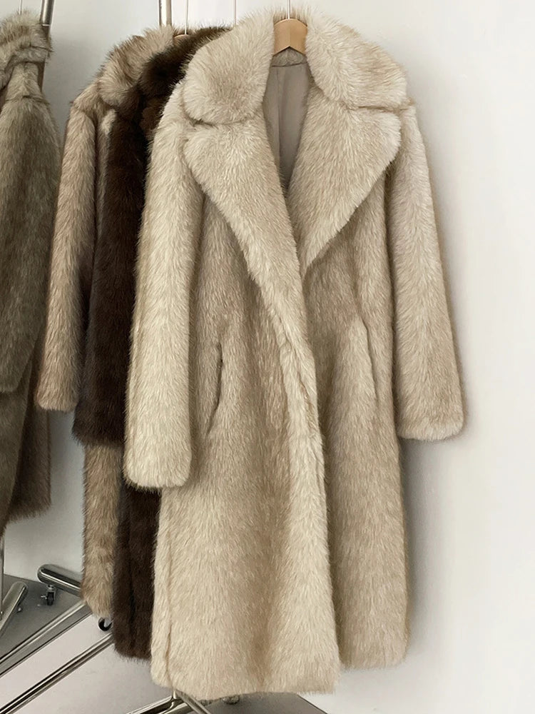 Sher maxi fur coat