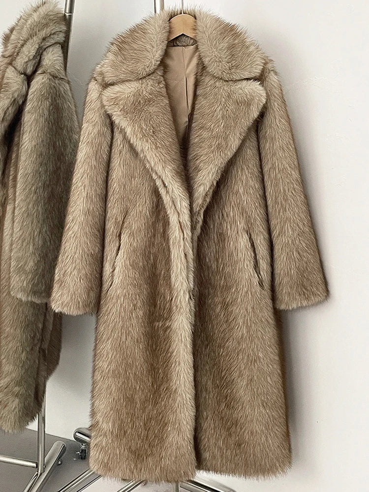 Sher maxi fur coat