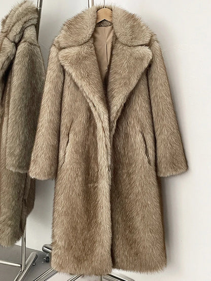 Sher maxi fur coat