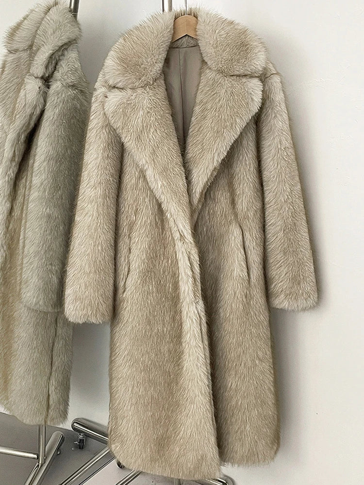 Sher maxi fur coat