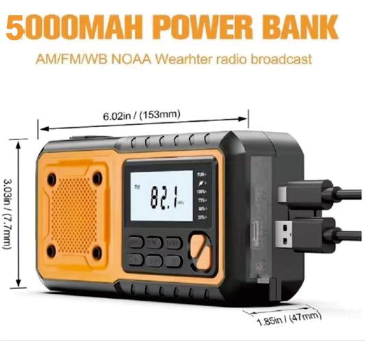 Emergancy crank radio