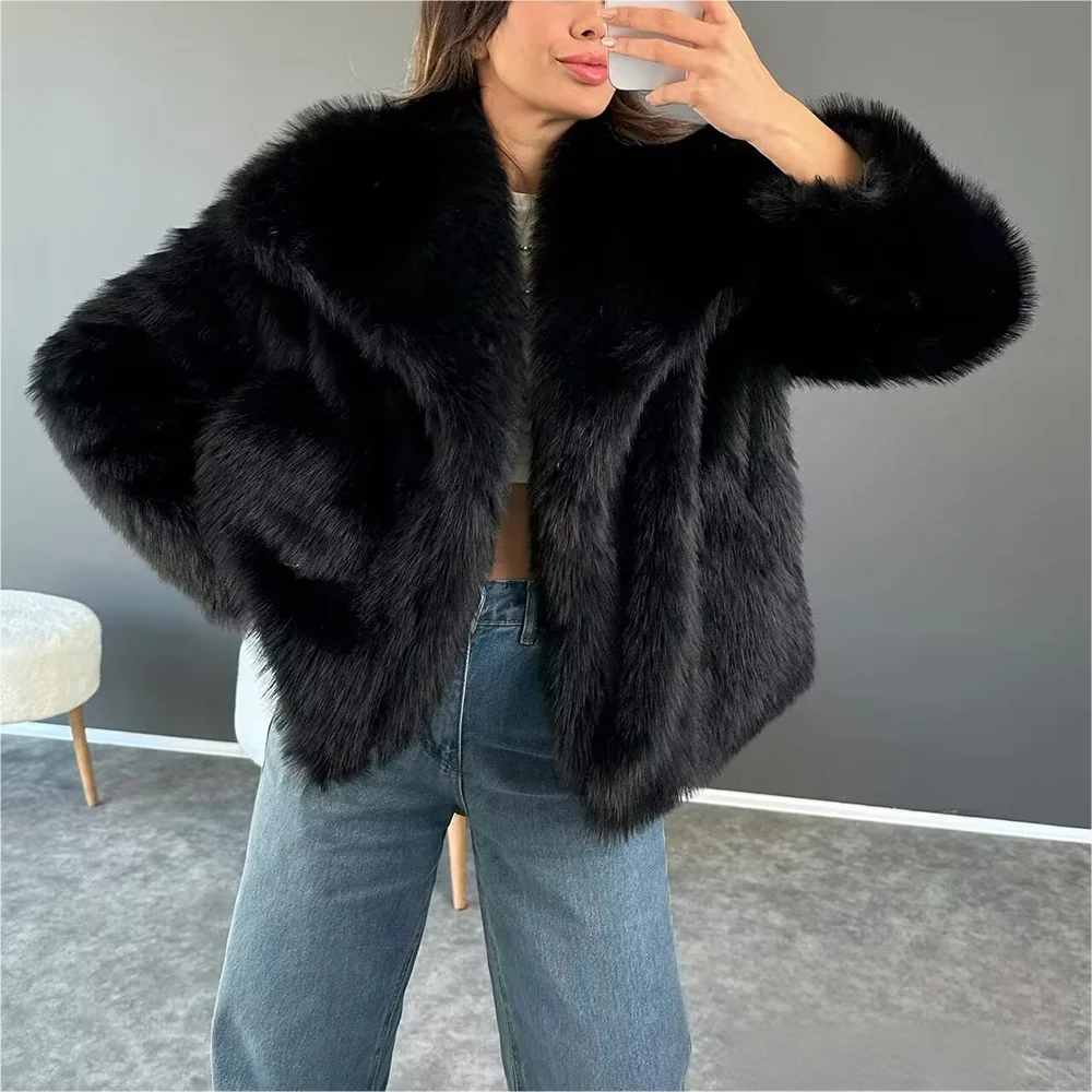 Faux fur coat