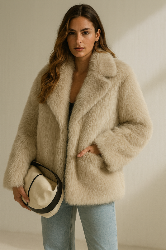 Faux fur coat